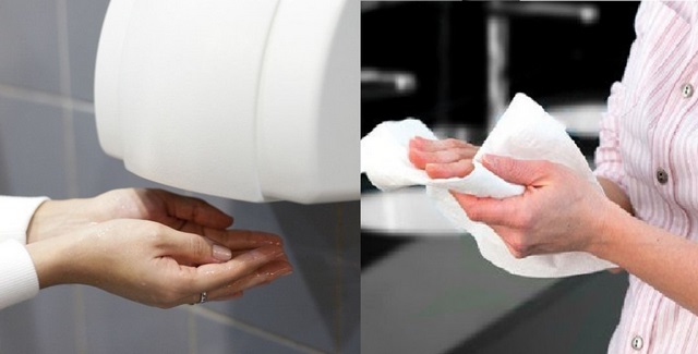 Sử dụng máy sấy khô tay sẽ giúp cho bạn tiết kiệm được giấy vệ sinh
