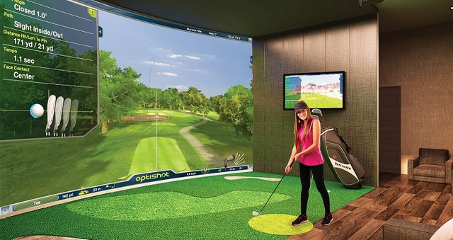 Máy chơi golf 3D giả lập cũng hỗ trợ quay video toàn cảnh của các cú swing