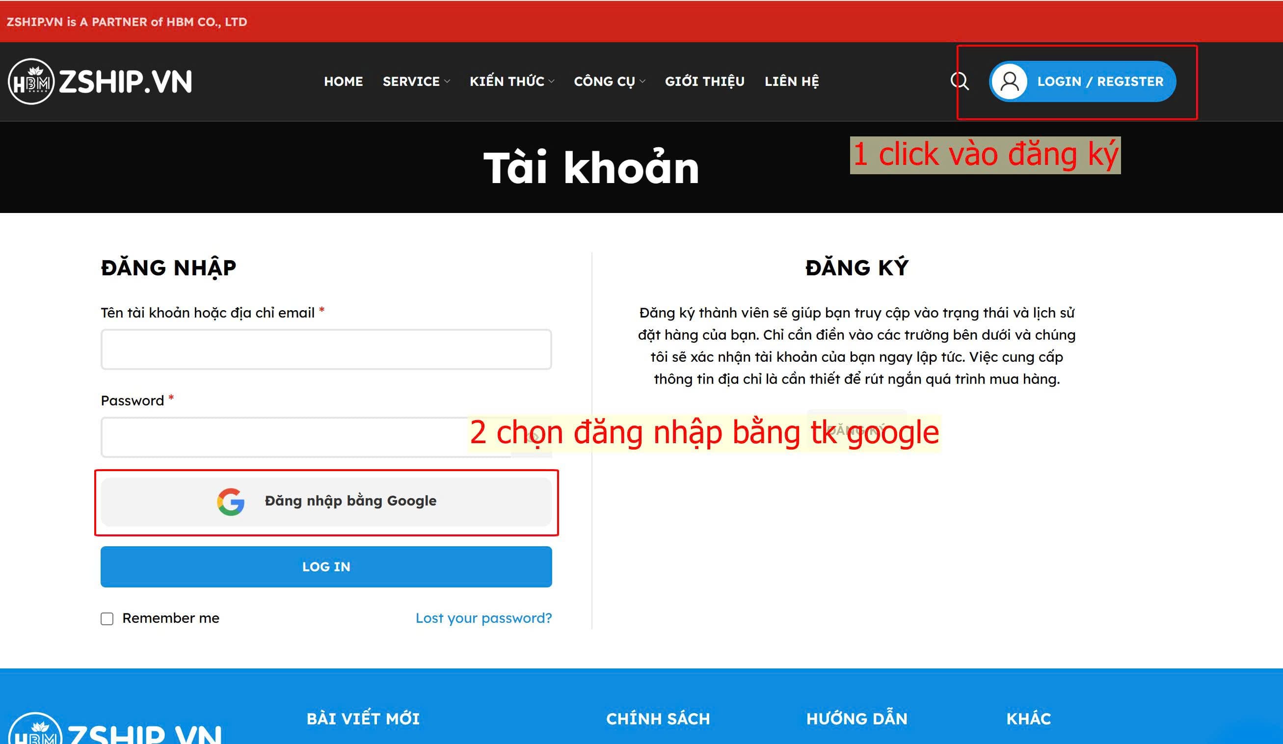 Hướng Dẫn Sử Dụng Hệ Thống Order 1 Hướng dẫn tạo tài khoản và sử dụng hệ thống order zship