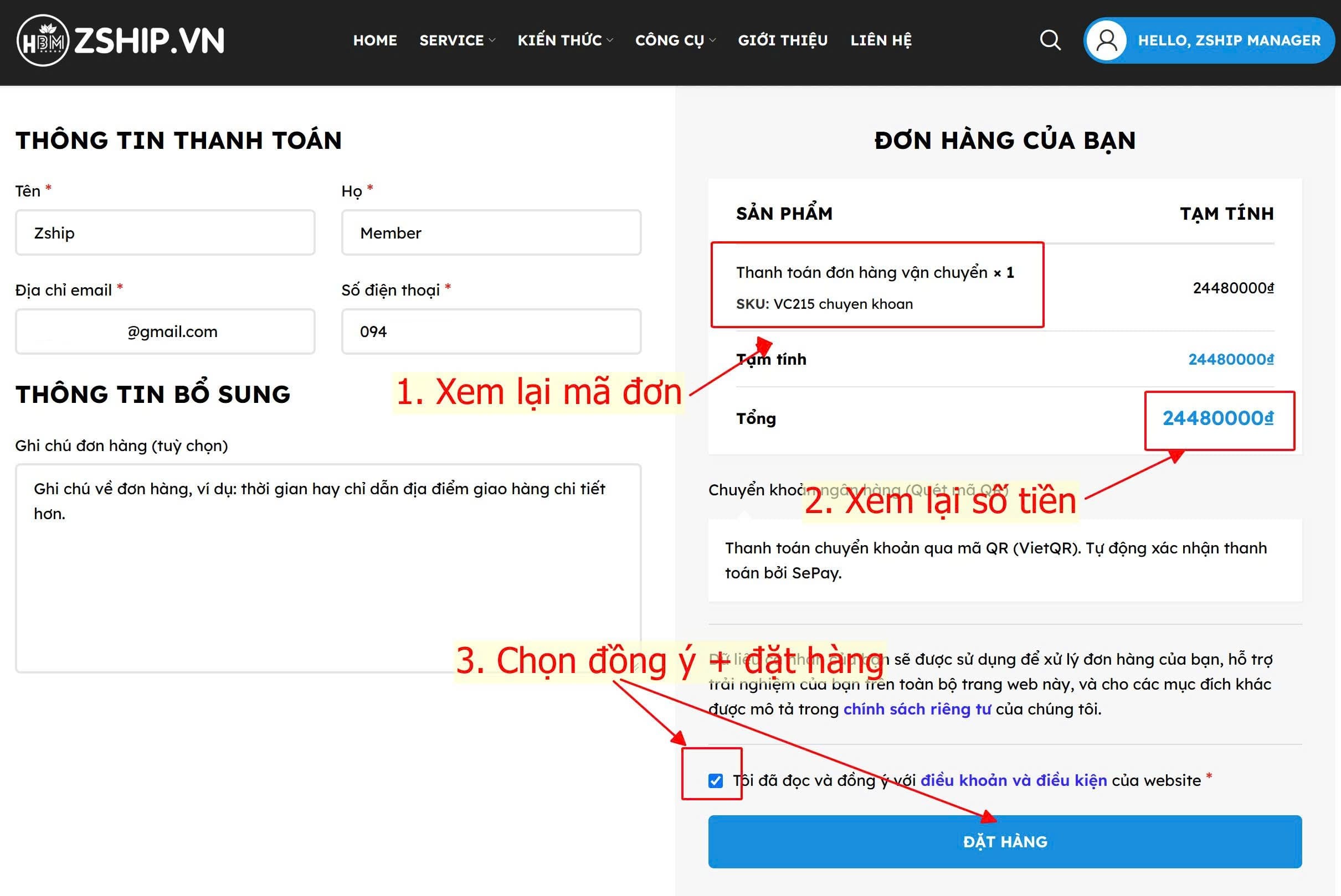 Hướng Dẫn Sử Dụng Hệ Thống Order 13 Quy Trình Sử Dụng Hệ Thống Zship Đặt Hàng Quốc Tế