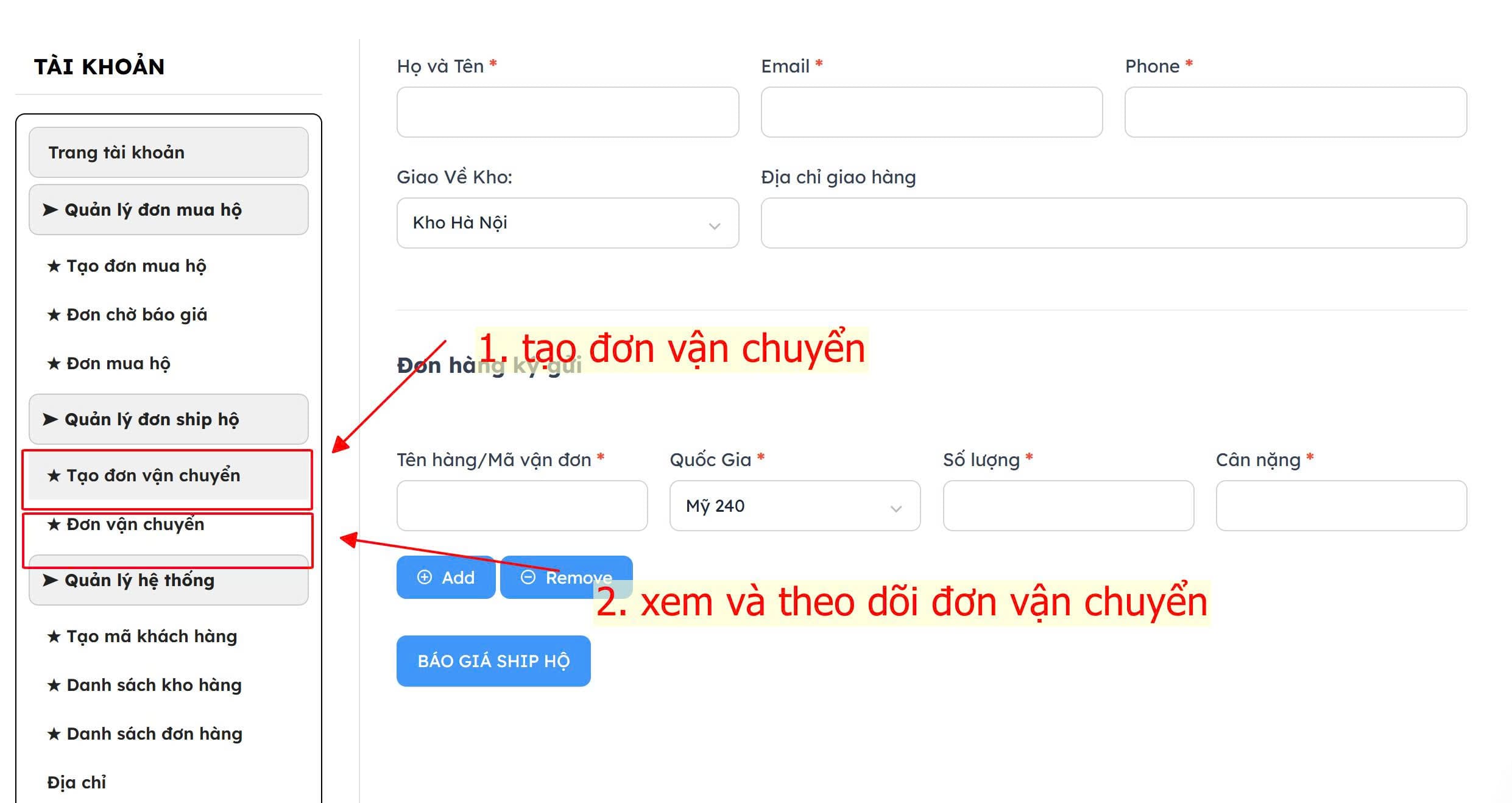 Hướng Dẫn Sử Dụng Hệ Thống Order 9 Hướng dẫn tạo tài khoản và sử dụng hệ thống order zship