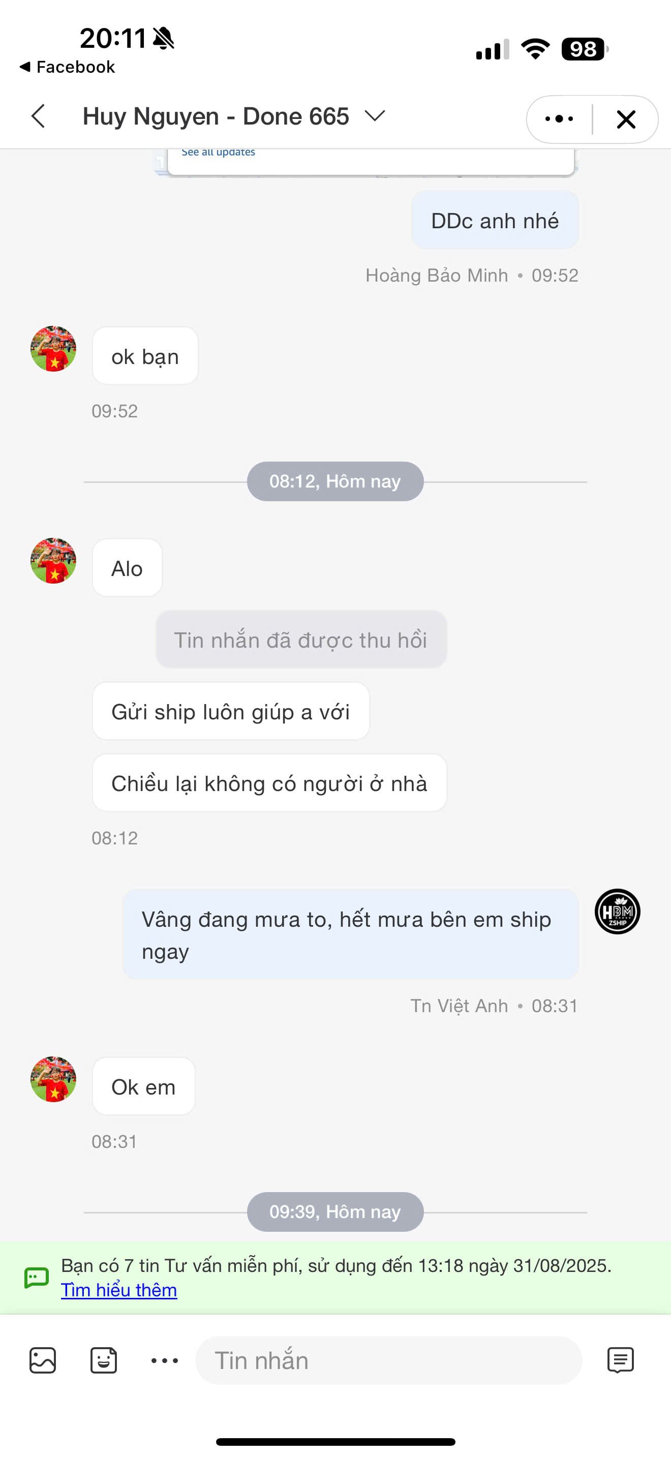 Đánh Giá Dịch Vụ Order 26 Review về dịch vụ của Zship Logistics