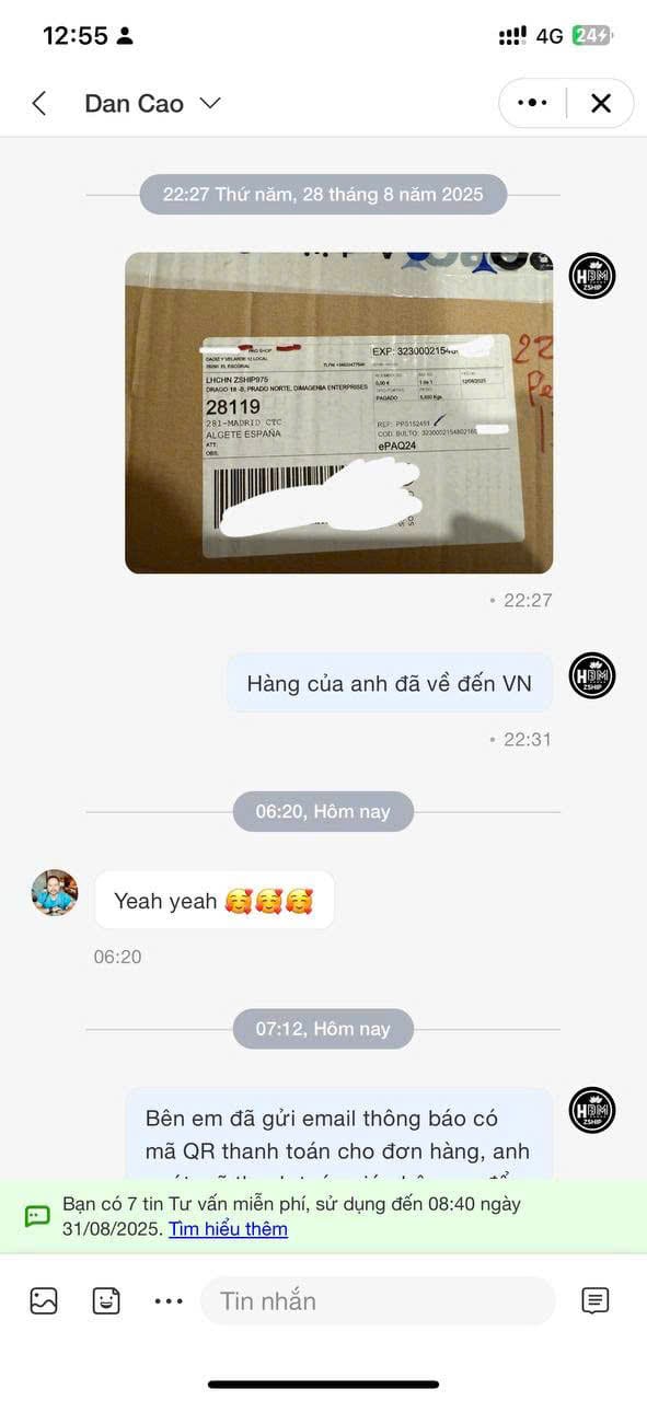 Đánh Giá Dịch Vụ Order 69 Review về dịch vụ của Zship Logistics