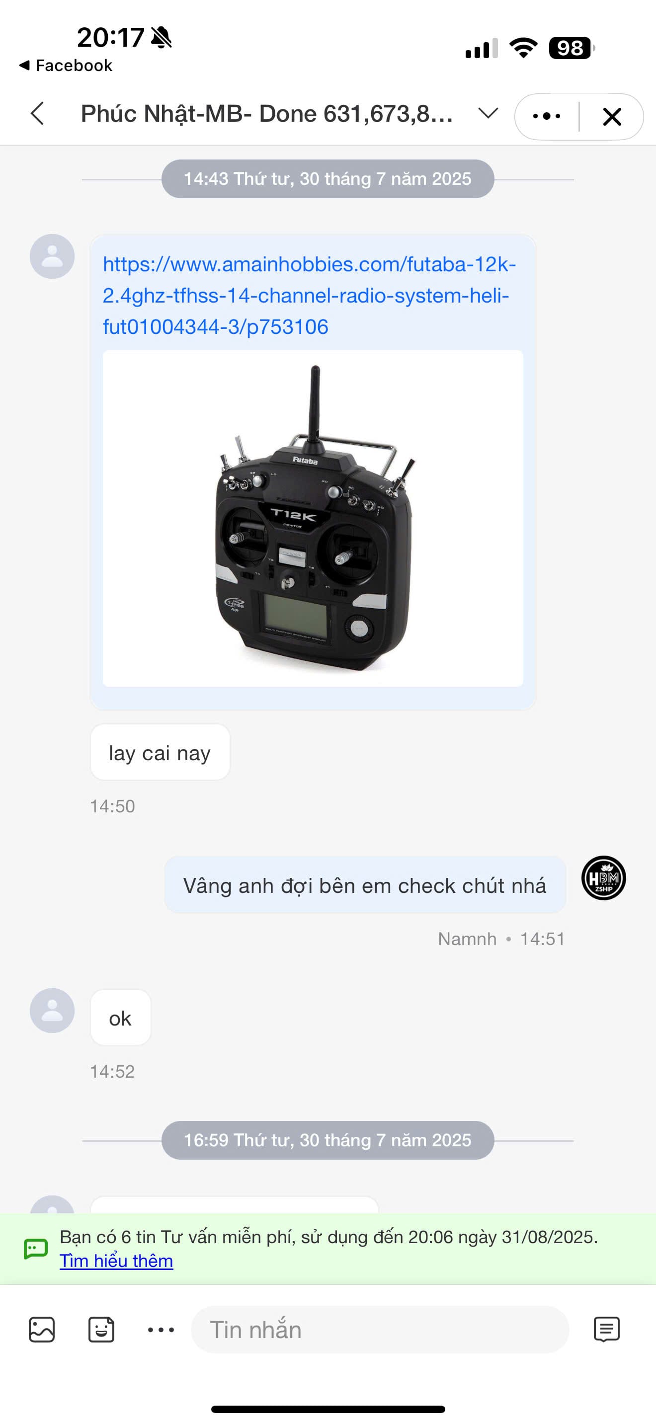 Đánh Giá Dịch Vụ Order 16 Review về dịch vụ của Zship Logistics