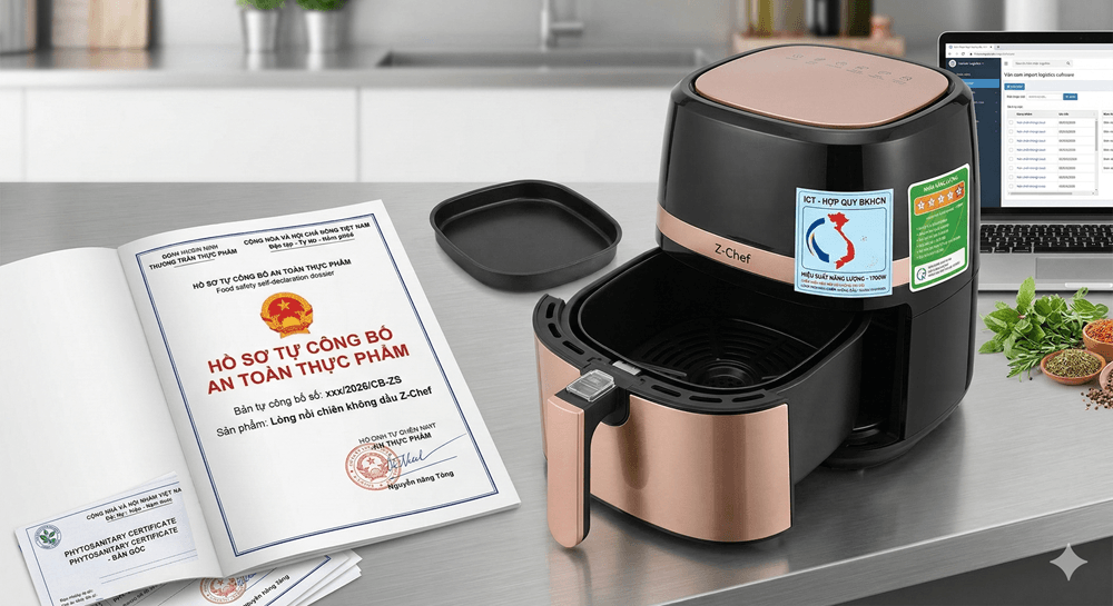 Thủ tục nhập khẩu nồi chiên không dầu (Air Fryer).