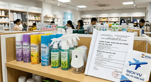 Thủ tục nhập khẩu nước hoa xịt phòng