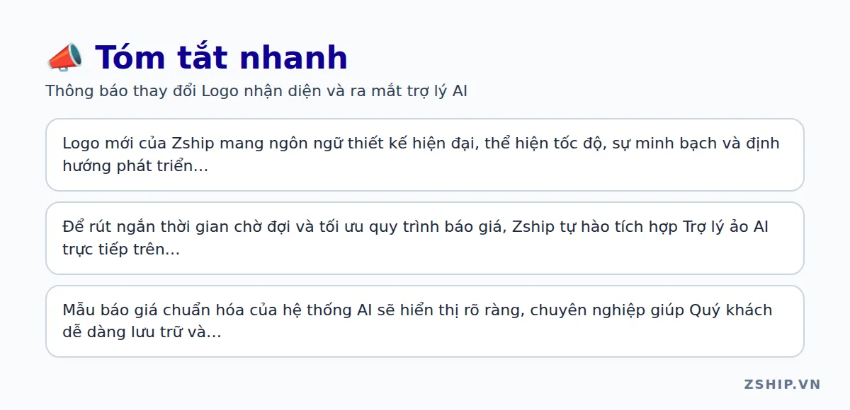 Thông báo thay đổi Logo nhận diện và ra mắt trợ lý AI 2 Tóm tắt: Thông báo thay đổi Logo nhận diện và ra mắt trợ lý AI